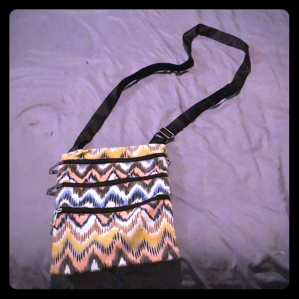 Cute multicolored over the shoulder bag